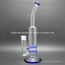 Factory Price! Wholesale Classic Glass Water Pipe with 2 Layer Honeycomb Perc and 18.8mm Joint